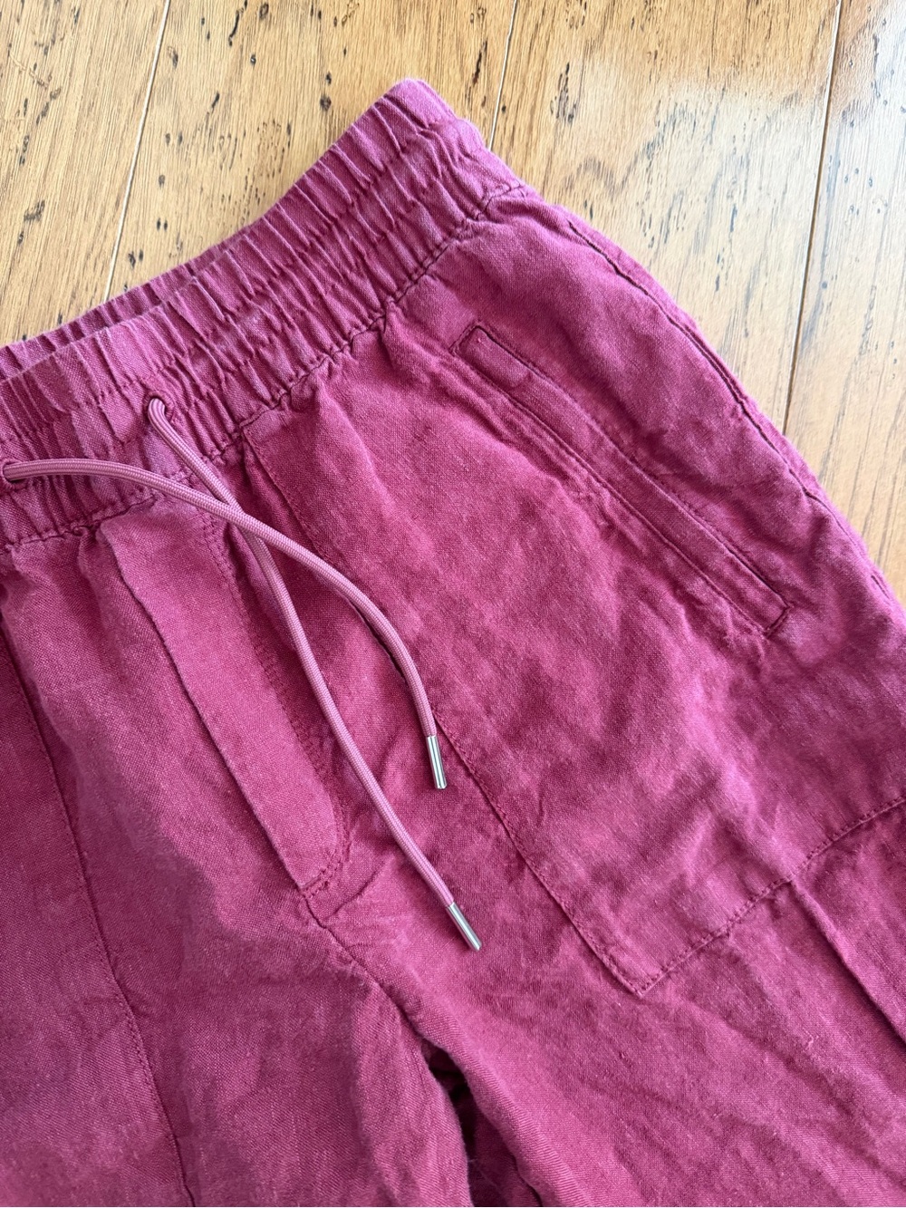 Athleta Raspberry Drawstring Wide-Leg Pants - Picture 5 of 7